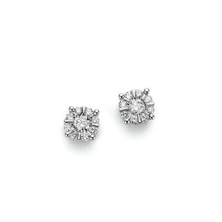 LUCE DI DONNAORO Orecchini Punto Luce Diamanti 0.08ct in Oro 18kt