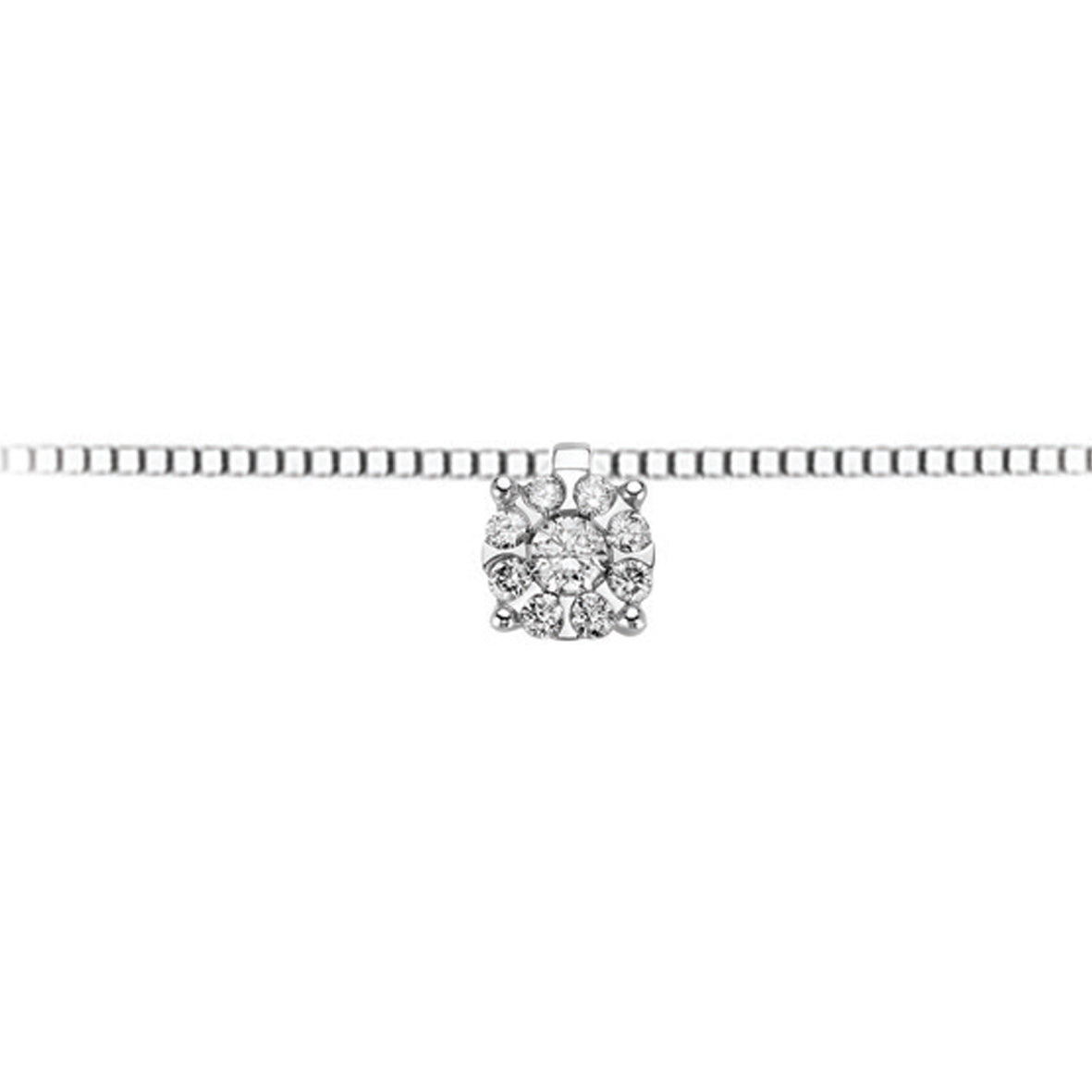LUCE DI DONNAORO Collana Punto Luce Diamanti 0.06ct in Oro 18kt