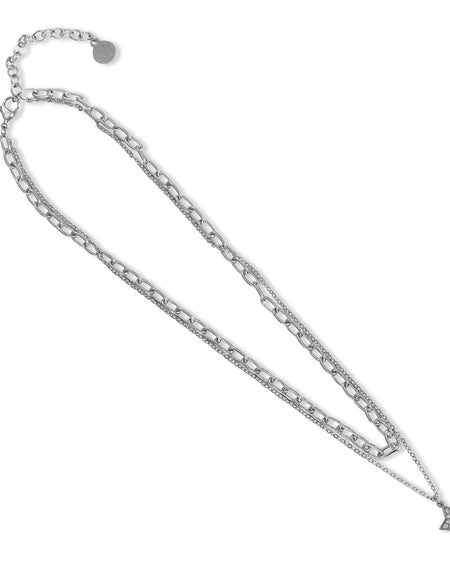 BOCCADAMO MYA Collana Doppio Filo con Stella Pendente e Strass