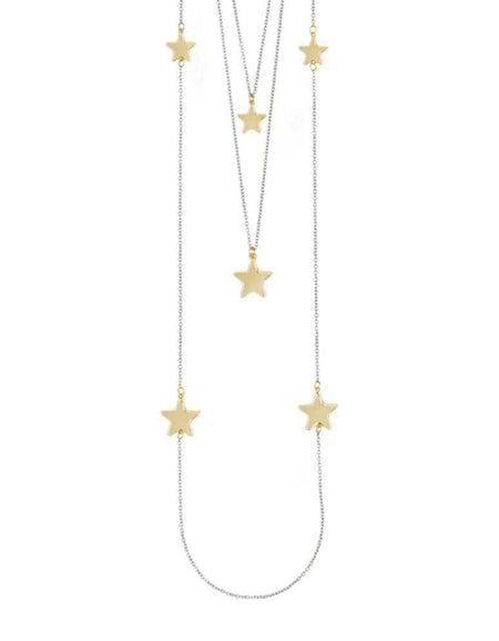 BOCCADAMO MYA Collana Tre Fili con Stelle Dorate