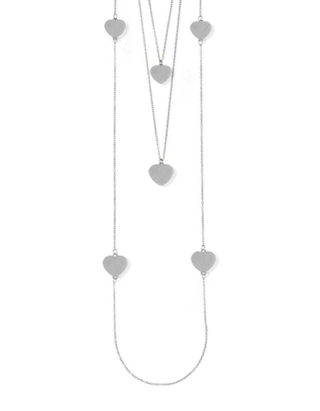 BOCCADAMO MYA Collana Tre Fili con Cuori