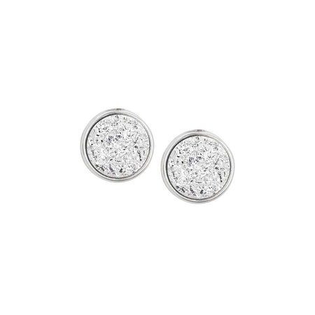 BOCCADAMO MYA Orecchini al lobo Punto Luce Glitter Silver