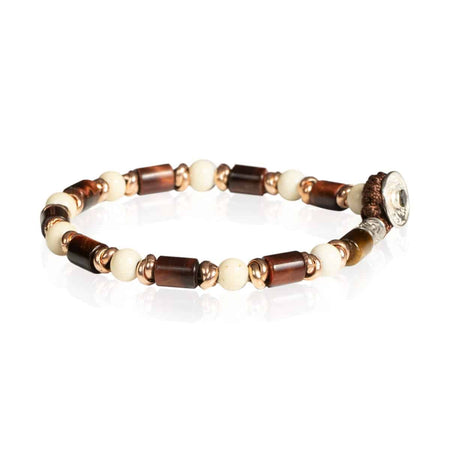 GERBA Bracciale Uomo Fashionable 05 Occhio di Tigre Rosso