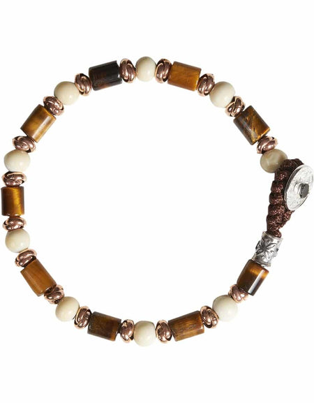 GERBA Bracciale Uomo Fashionable 06 Occhio di Tigre