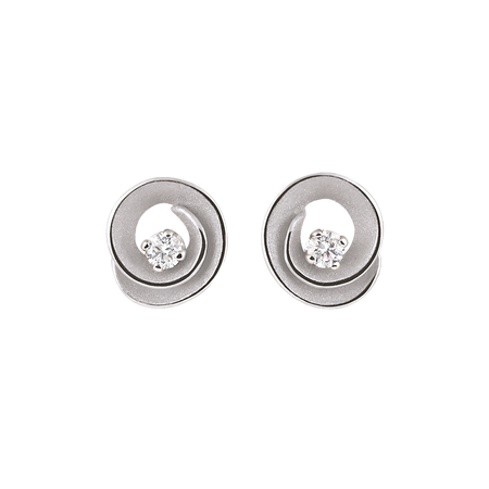 Orecchini ANNAMARIA CAMMILLI Dune Oro Bianco18Kt con Diamanti