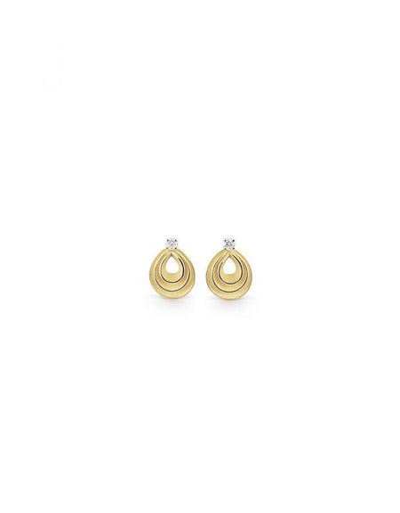 Orecchini ANNAMARIA CAMMILLI Serie Velaa Star in Oro Giallo Sunrise 18Kt con Diamanti