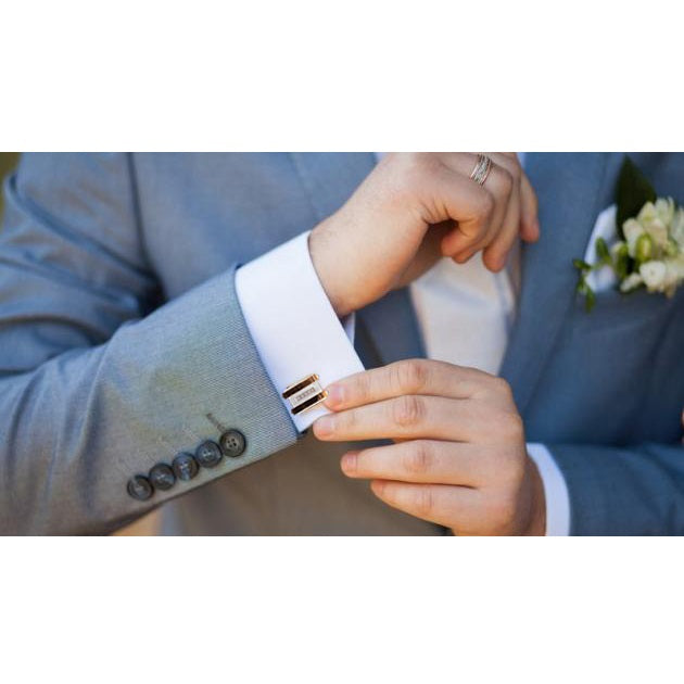 Gemelli Da Camicia In Argento Per Uomo - 2 Pezzi, Design Classico Senza Denti, 17 Mm - Foto 14