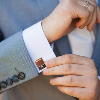 Gemelli Uomo BOCCADAMO MAN in Acciaio e PVD rosè