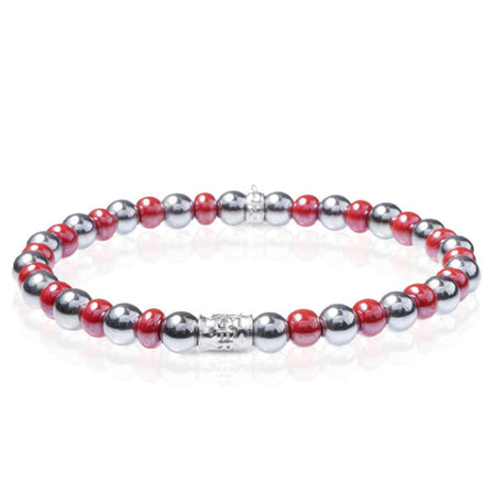 Bracciale Uomo GERBA JEWELS RED Ceramic e Silver Argento 925