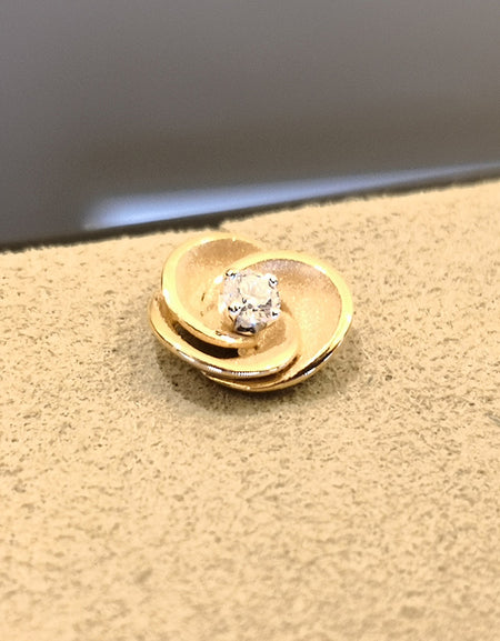 Orecchini ANNAMARIA CAMMILLI Serie Desert Rose Orange Apricot, Diamanti