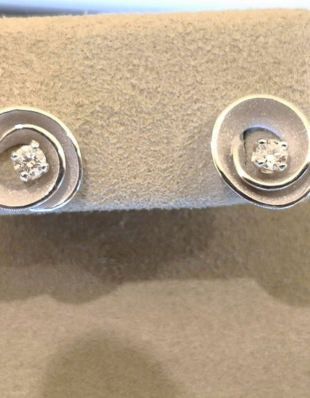 Orecchini ANNAMARIA CAMMILLI Dune Oro Bianco18Kt con Diamanti