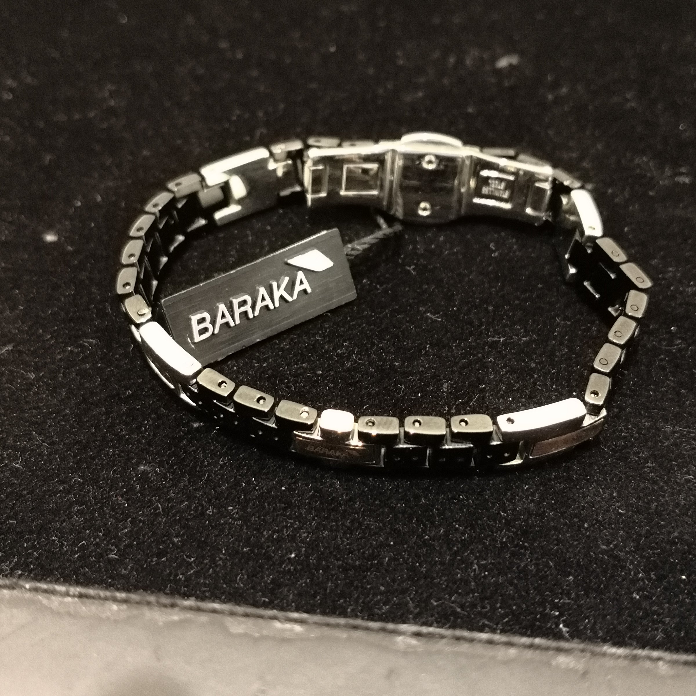 Bracciale uomo in oro rosa e acciaio con cauciù - BARAKA' - Luxury Zone Bracciale uomo in oro rosa e acciaio con cauciù - BARAKA' - Luxury Zone