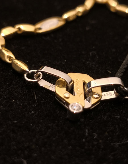 Girocollo Barakà Uomo Oro giallo e Oro Bianco con Diamante limited edition