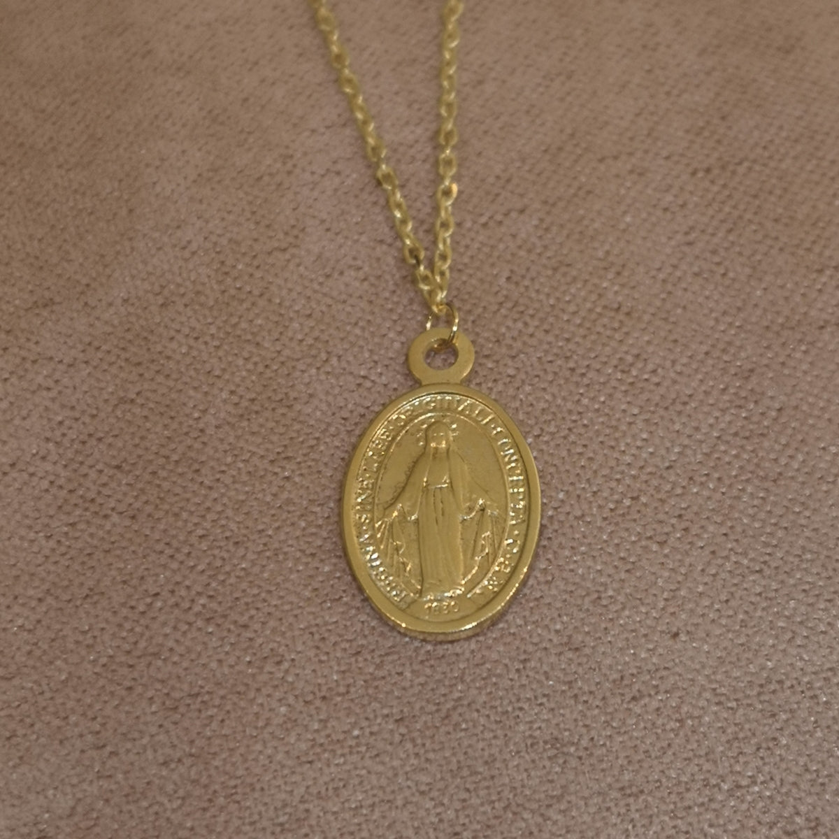 Collana Donna AMEN Oro 9kt Sacra Madonna Miracolosa