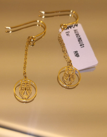 Orecchini Donna AMEN Oro 9kt Gufo