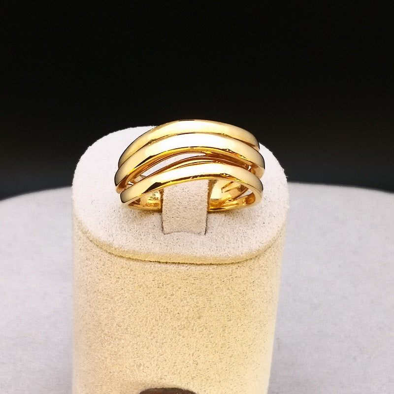 Anello Donna CHIMENTO STRETCH NUVOLA in Oro Giallo 18k