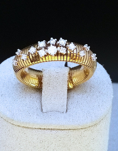 Anello Donna CHIMENTO STARDUST in Oro Giallo 18kt e Diamanti