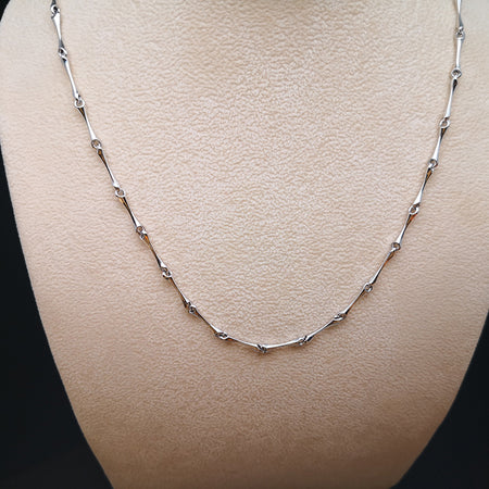 Collana Donna CHIMENTO D-Bamboo in Oro Bianco 18k