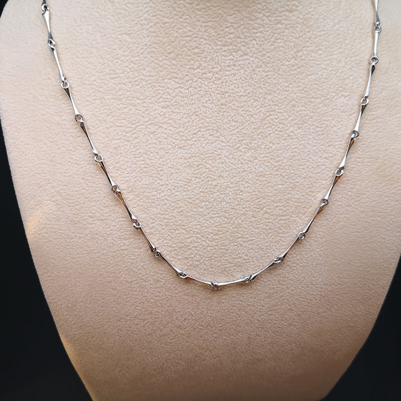 Collana Donna CHIMENTO D-Bamboo in Oro Bianco 18k