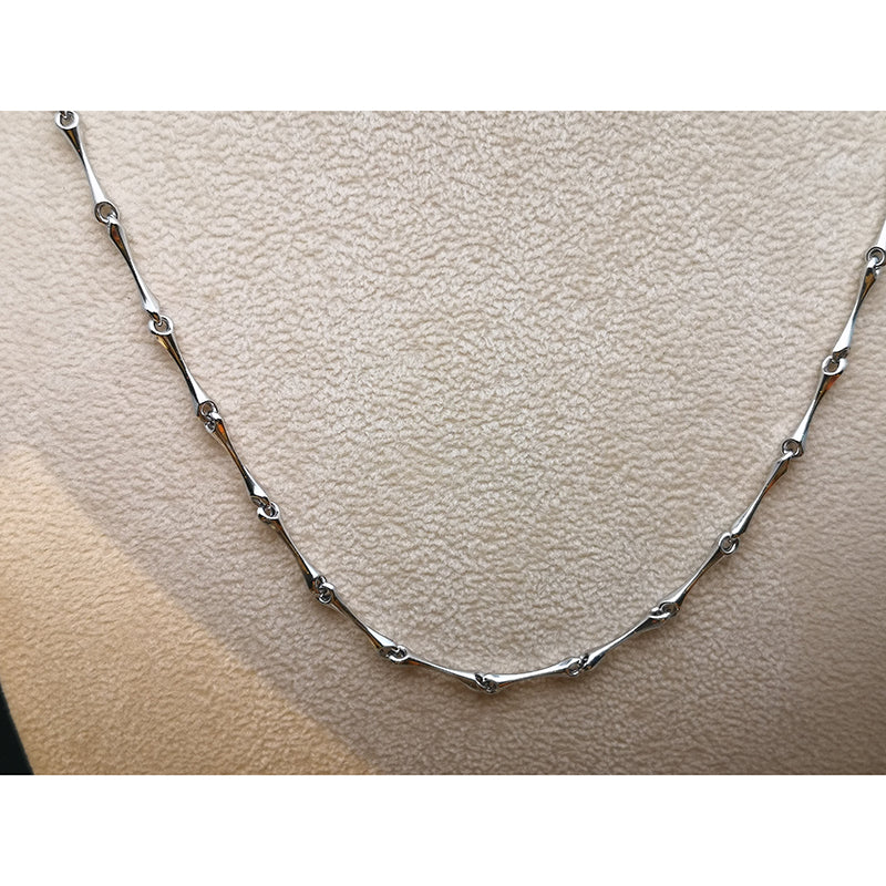 Collana Donna CHIMENTO D-Bamboo in Oro Bianco 18k