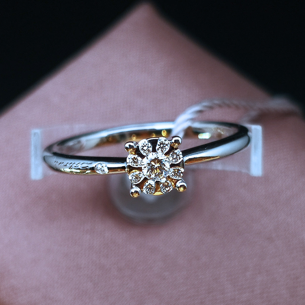 Anello Donna SALVINI Solitario in Oro Bianco e Diamanti Daphne 0.12CT