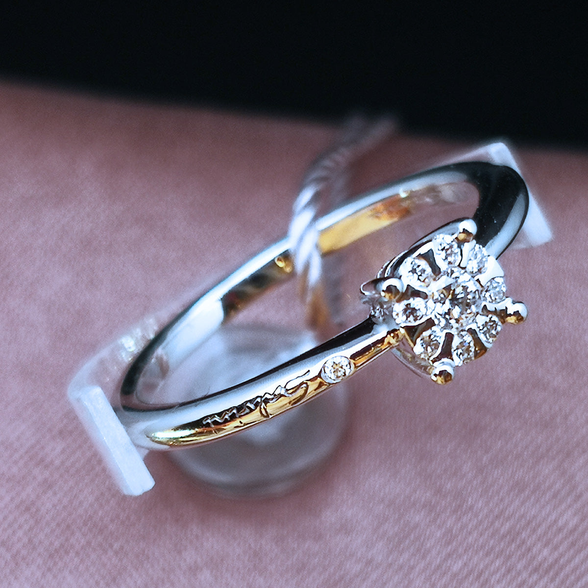 Anello Donna SALVINI Solitario in Oro Bianco e Diamanti Daphne 0.12CT
