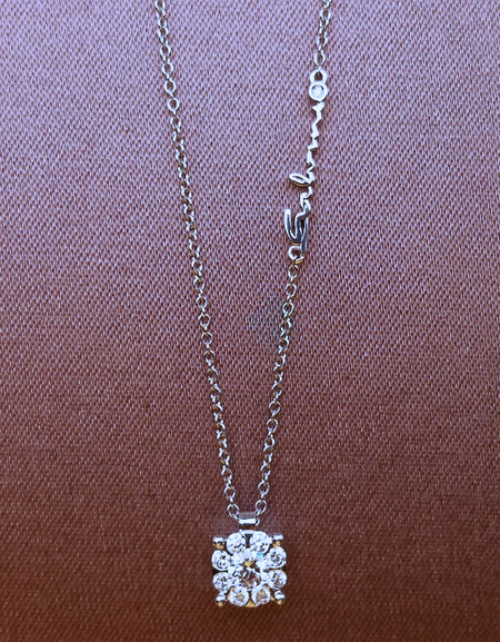 Collana Donna SALVINI con Pendente in Oro Bianco e Diamanti Daphne 0.33CT