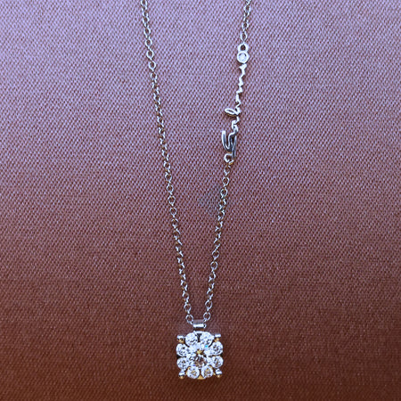 Collana Donna SALVINI con Pendente in Oro Bianco e Diamanti Daphne 0.33CT