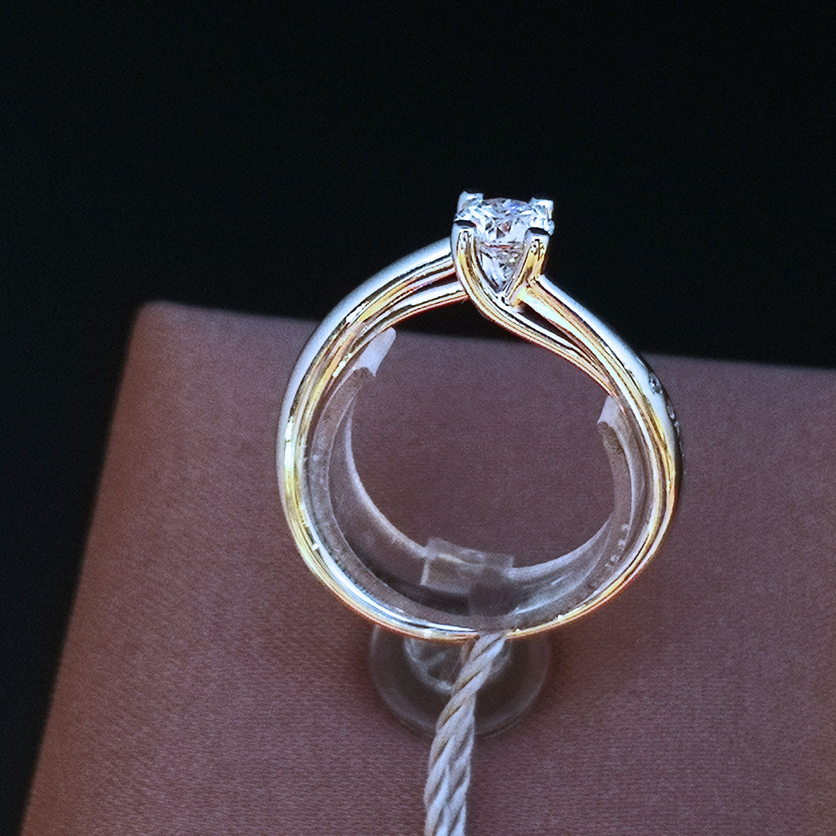 Anello Donna SALVINI Solitario Dedica in Oro Bianco 18k e Diamante