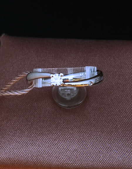 Anello Donna SALVINI Solitario Dedica in Oro Bianco 18k e Diamante