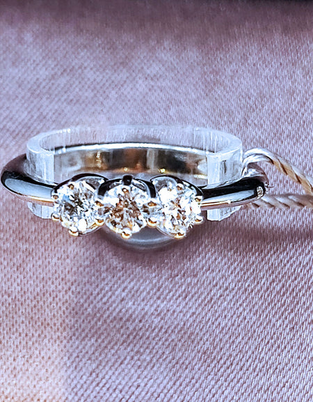 Anello Donna SALVINI Lavinia Trilogy in Oro bianco 18k e Diamanti