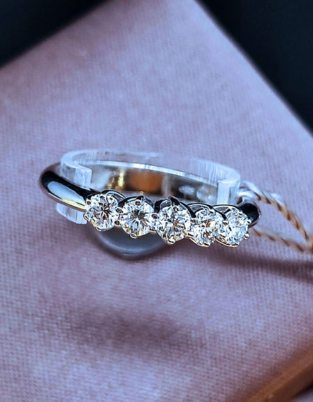 Anello Donna SALVINI Veretta Lavinia in Oro bianco 18k e Diamante 0.50ct