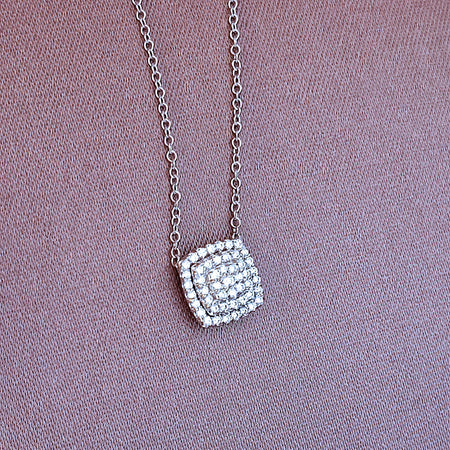Collana Donna SALVINI Bagliori in Oro Bianco 18kt e Diamanti 017ct