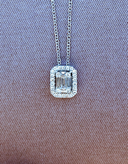 Collana Donna SALVINI Emerald Magia in Oro Bianco 18k e Diamanti