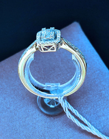 Anello Donna SALVINI Emerald Magia in oro Bianco 18kt con Diamanti