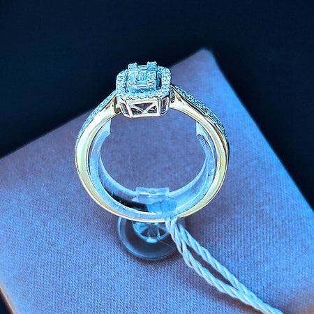 Anello Donna SALVINI Emerald Magia in oro Bianco 18kt con Diamanti