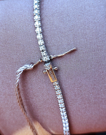 Bracciale Donna SALVINI Tennis Battito in Oro Bianco 18kt e Diamanti 0.45ct