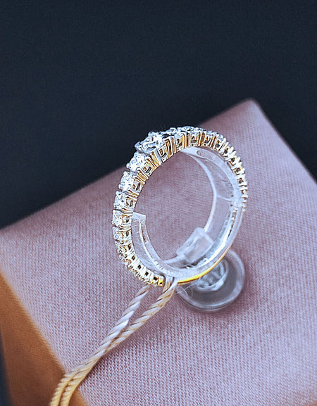 Anello Donna SALVINI Battito in Oro Bianco 18k e Diamanti 0.60 ct