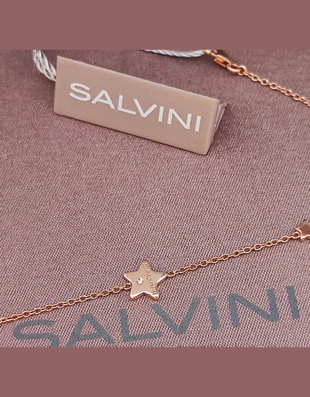 Bracciale Donna SALVINI I Segni Stelle in Oro Rosa 9kt e Diamante