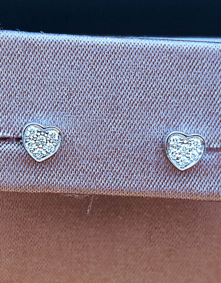 Orecchini Donna SALVINI Be Happy! Cuore in Oro Bianco 9kt e Diamanti