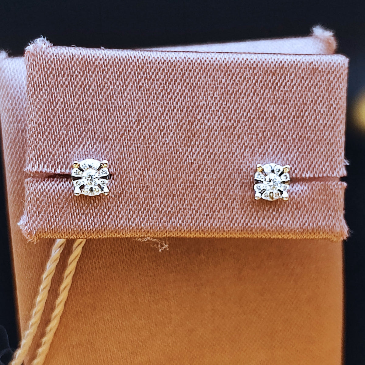 Orecchini Donna SALVINI Daphne Punto Luce In Oro bianco e Diamanti 0.12ct