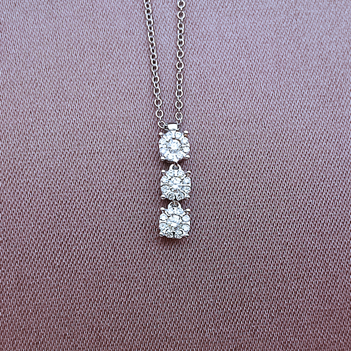 Collana Donna SALVINI Daphne Trilogy in Oro Bianco e Diamanti