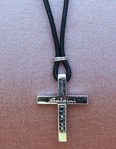 Collana Uomo SALVINI in Argento 925 e Diamanti Black
