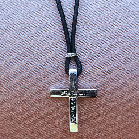 Collana Uomo SALVINI in Argento 925 e Diamanti Black