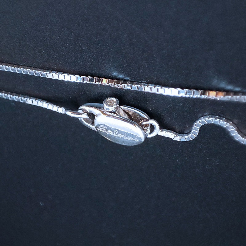 Collana donna SALVINI Perle in Oro bianco 18kt maglia Veneziana e Perla 7.5\7.75 mm