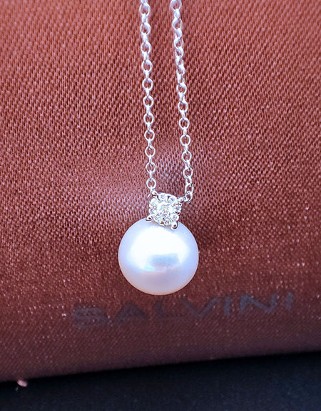 Collana Donna SALVINI Daphne con Perla pendente e Diamanti