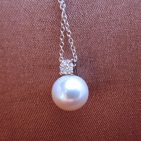 Collana Donna SALVINI Daphne con Perla pendente e Diamanti