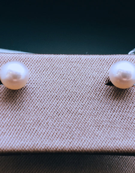 Orecchini Donna SALVINI Java in Oro Bianco e Perle 5.5mm