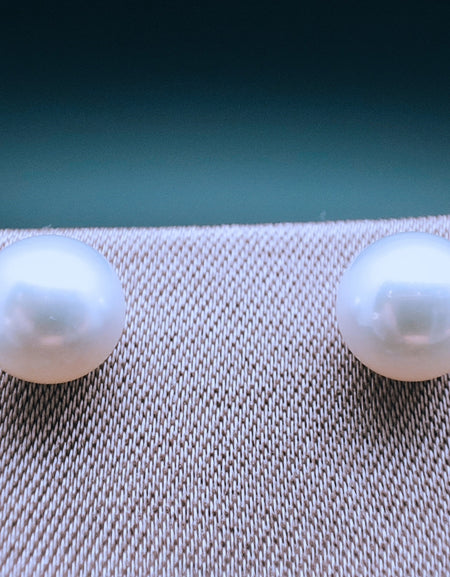 Orecchini Donna SALVINI Java in Oro Bianco e Perle 7-7,5 mm