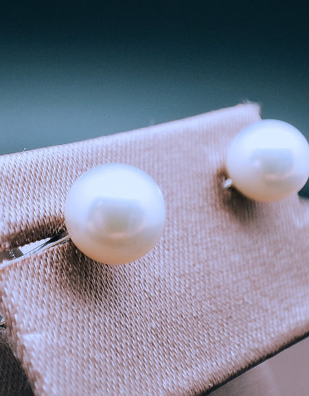 Orecchini Donna SALVINI Java in Oro bianco e Perle 6.5-7.0 mm